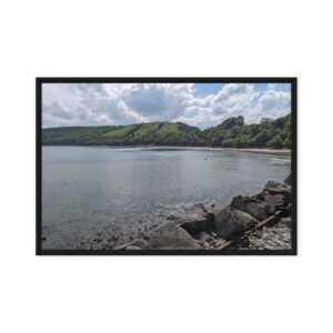 Cei Bach Beach C, West Wales: Premium Pine Tree Framed Canvas Art