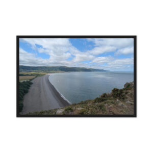 bossington beach view canvas | exmoor coastal wall art