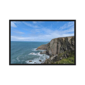 baggy point north devon framed canvas