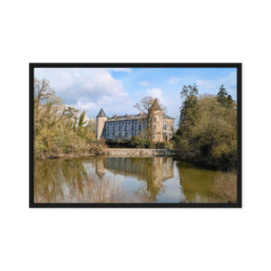 french château premium framed canvas