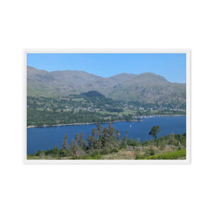 coniston water lake district framed canvas